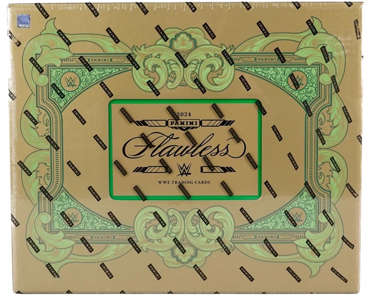 2024 Panini Flawless WWE Wrestling Hobby Box - Sealed Box (8 autos or memorabilia & 2 Gem cards #/25 or less)