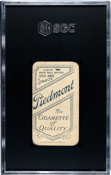 1910-11 T206 John McGraw - Glove at Hip - Piedmont Back 350-460 Subjects - SGC 1.5