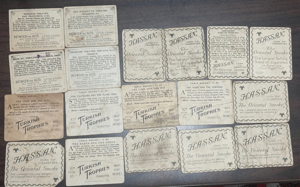 Lot of Approx (50) Assorted c. 1910s Misc Non-Sport Tobacco Cards Featuring Animals & Scenes of the World