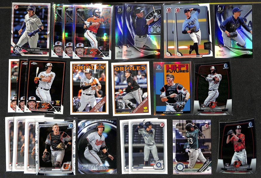 (1600+) Mostly Baseball Rookie & Prospect Cards w. Bobby Witt Jr, Elly de la Cruz, Yamamoto, Jackson Holliday, Gunnar Henderson, Jasson Dominguez, Anthony Volpe, + 