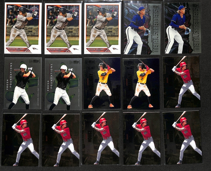 (1600+) Mostly Baseball Rookie & Prospect Cards w. Bobby Witt Jr, Elly de la Cruz, Yamamoto, Jackson Holliday, Gunnar Henderson, Jasson Dominguez, Anthony Volpe, + 
