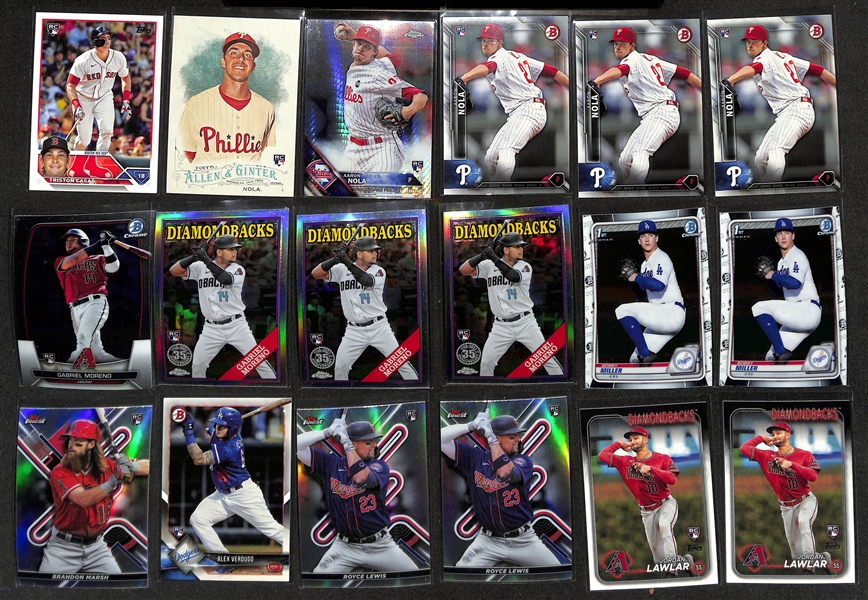 (1600+) Mostly Baseball Rookie & Prospect Cards w. Bobby Witt Jr, Elly de la Cruz, Yamamoto, Jackson Holliday, Gunnar Henderson, Jasson Dominguez, Anthony Volpe, + 