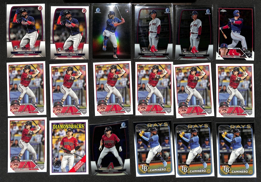 (1600+) Mostly Baseball Rookie & Prospect Cards w. Bobby Witt Jr, Elly de la Cruz, Yamamoto, Jackson Holliday, Gunnar Henderson, Jasson Dominguez, Anthony Volpe, + 