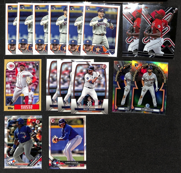 (1600+) Mostly Baseball Rookie & Prospect Cards w. Bobby Witt Jr, Elly de la Cruz, Yamamoto, Jackson Holliday, Gunnar Henderson, Jasson Dominguez, Anthony Volpe, + 