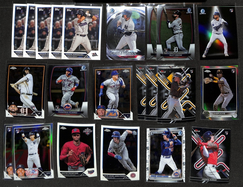 (1600+) Mostly Baseball Rookie & Prospect Cards w. Bobby Witt Jr, Elly de la Cruz, Yamamoto, Jackson Holliday, Gunnar Henderson, Jasson Dominguez, Anthony Volpe, + 