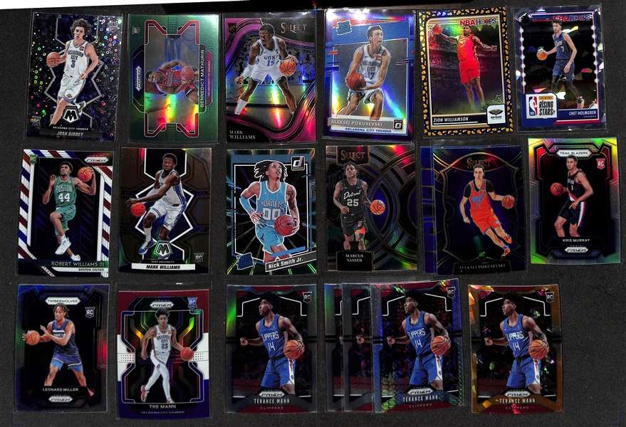 Lot of Over (1600) Sports Cards - Mostly Inserts/Refractors/Color Variations - w. Julio Rodriguez, Mookie Betts, Barry Sanders, Dan Marino, Ron Holland II, Ja Morant, Chet Holmgren, H. Van Lith, +