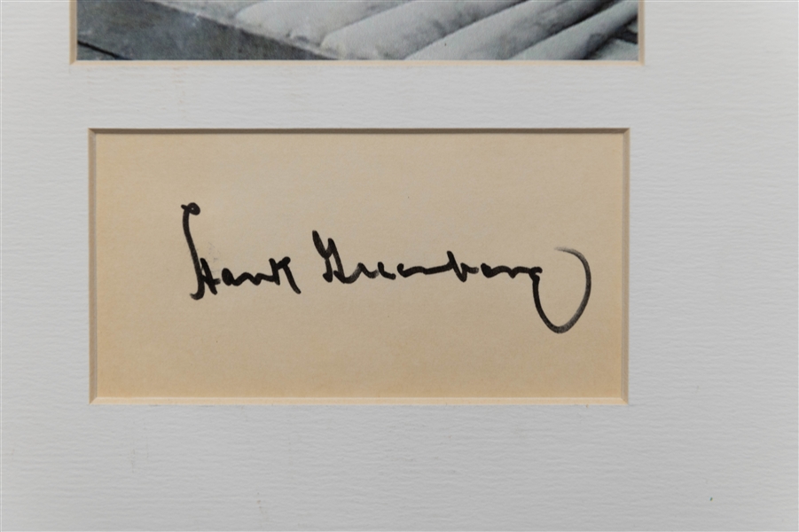 Bob Feller Signed Baseball, Hank Greenberg & Babe Dahlgren Signed Print/Card - JSA Auction Letter