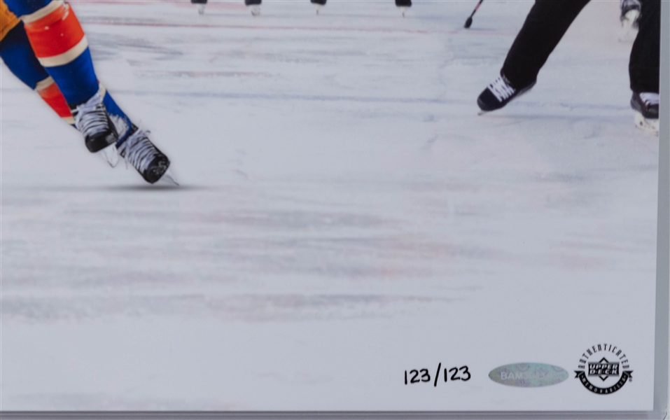 Connor McDavid Signed 2023 NHL Heritage Classic 20x16 Print - UDA