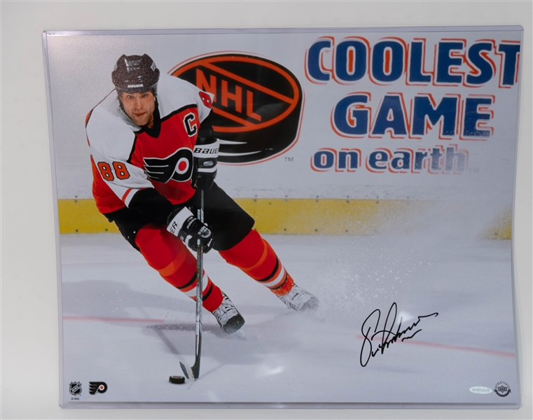 Eric Lindros Signed Coolest Game on Earth 20x16 Print - UDA