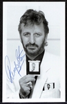 Ringo Starr (Beatles) Signed 3"x5" Photograph - Signed Boldly in Blue Pen (JSA Auction Letter)