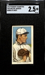1910 T206 Walter Johnson (Hands at Chest) Piedmont Cigarettes Back - Graded SGC 2.5