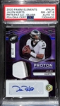 2020 Panini Elements Proton Jalen Hurts #/47 RPA PSA 8