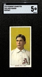 1910 T206 Chief Bender (Portrait) Piedmont Cigarettes Back - Graded SGC 5