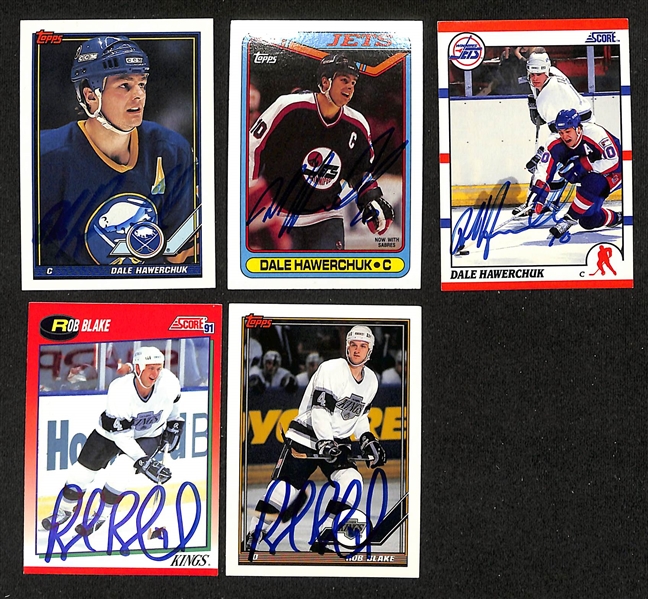 Lot of (350+) Signed Hockey Cards w. Ron Francis, Bryan Trottier and others (JSA Auction Letter)