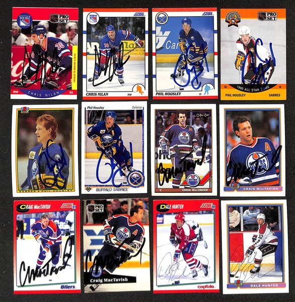 Lot of (350+) Signed Hockey Cards w. Chris Chelios, Joe Thornton, Brendan Shanahan, and others (JSA Auction Letter)