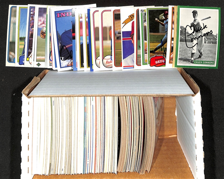 Lot of (250+) Signed Baseball Cards w. Chuck Connors, Eddie Murray, Tom Seaver, and more + (JSA Auction Letter)
