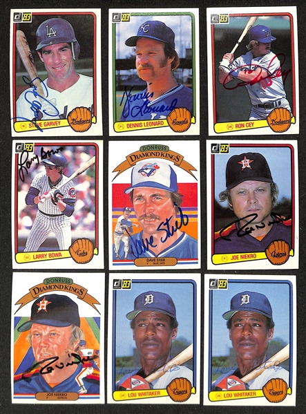 Lot of (315) Signed 1983 Donruss Baseball Cards w. (2) Eddie Murray, Gaylord Perry + more (JSA Auction Letter) 