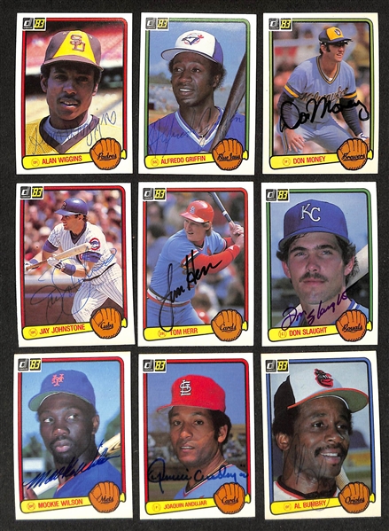 Lot of (315) Signed 1983 Donruss Baseball Cards w. (2) Eddie Murray, Gaylord Perry + more (JSA Auction Letter) 