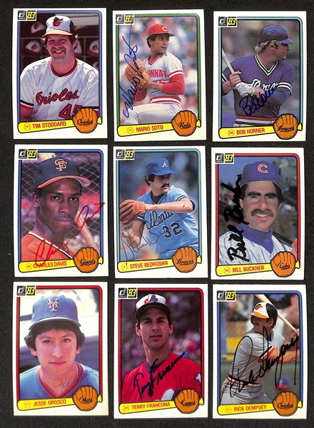 Lot of (315) Signed 1983 Donruss Baseball Cards w. (2) Eddie Murray, Gaylord Perry + more (JSA Auction Letter) 