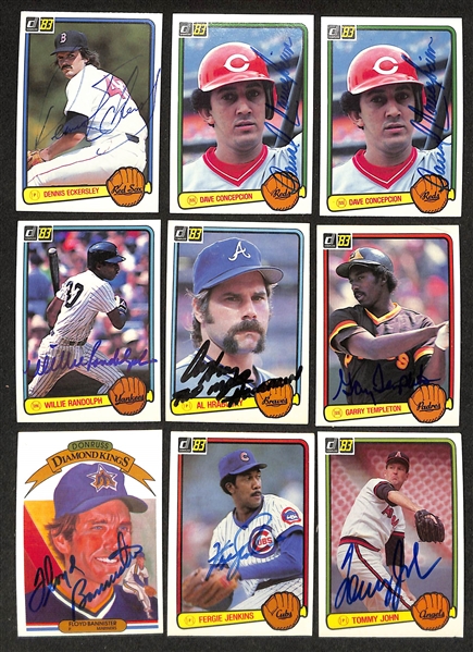Lot of (315) Signed 1983 Donruss Baseball Cards w. (2) Eddie Murray, Gaylord Perry + more (JSA Auction Letter) 