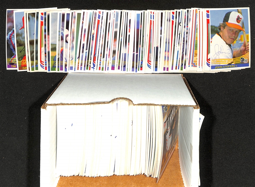 Lot of (270) Signed 1984 Donruss Baseball Cards w. John Stefero, Wade Boggs,  + more (JSA Auction Letter) 
