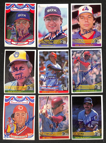 Lot of (270) Signed 1984 Donruss Baseball Cards w. John Stefero, Wade Boggs,  + more (JSA Auction Letter) 