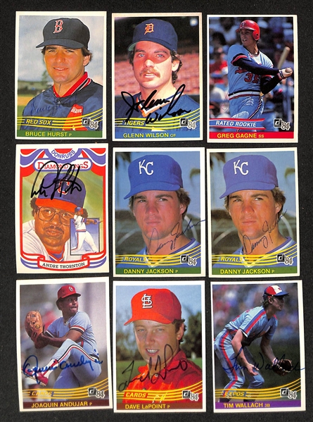 Lot of (270) Signed 1984 Donruss Baseball Cards w. John Stefero, Wade Boggs,  + more (JSA Auction Letter) 