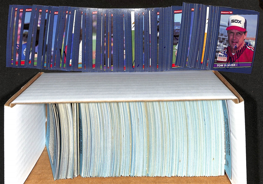 Lot of (455+) Signed 1986 Donruss Baseball Cards w. Tom Seaver, Eddie Murray, (2) Joe Carter + more (JSA Auction Letter) 