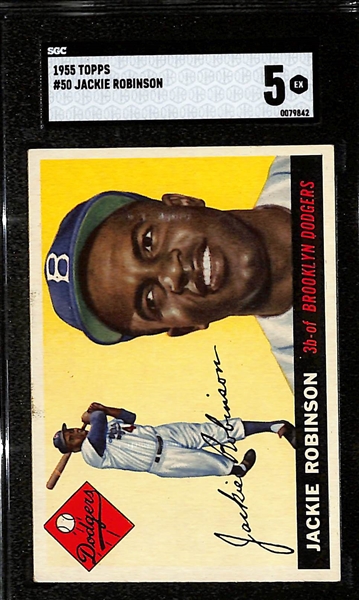 1955 Topps Jackie Robinson #50 Graded SGC 5