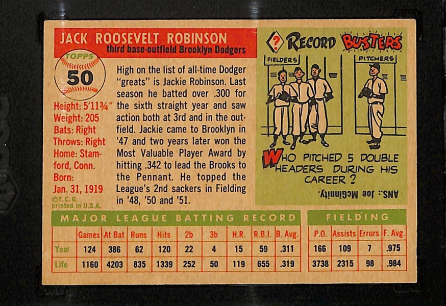 1955 Topps Jackie Robinson #50 Graded SGC 5