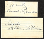 Vintage African American Signatures - Louise Beavers (d. 1962), Delores Williams (d. 1997, aka LaVern Baker) - JSA Auction Letter