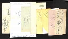Vintage Autograph Lot w. Laura Hope Crews (d. 1942, Aunt Pittypat in Gone with the Wind), Kate Smith (d. 1986, "God Bless America" Fame), Maureen OSullivan (d. 1998, Jane in Tarzan), Elsa...