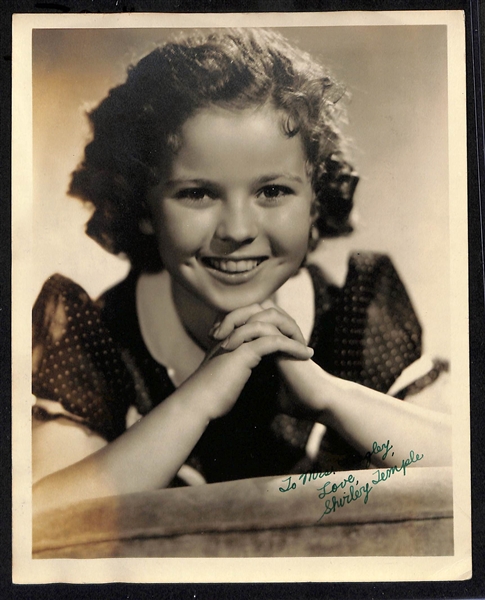 Shirley Temple Signed Original 1939 20th Century-Fox Studio Photograph (JSA Auction Letter)