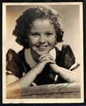 Shirley Temple Signed Original 1939 20th Century-Fox Studio Photograph (JSA Auction Letter)