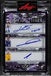 2024 Leaf Decadence "The Epic Three" Soccer Triple Autograph W. Lionel Messi, Zinedine Zidane, Zlatan Ibrahimovic #2/5