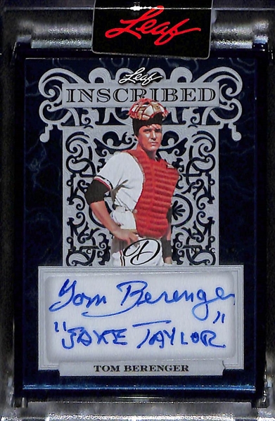Lot of (3) 2024 Leaf Decadence Autographed Baseball Cards - Roger Clemens Emulsions #1/2 - Jason Giambi & Jose Canseco Dual #1/4 - Tom Berenger Inscribed #10/10