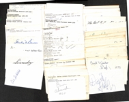 Lot of (75+) Signed Mostly Football Index Cards inc. Bill Belichick, Red Grange, Charley Trippi, John Marshall, Stanley Barnes, + (JSA Auction Letter)