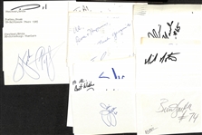 Lot of (30+) Signed Mostly Football Index Cards inc. Walter Payton, Ernie Stautner, Lou Groza, Red Mack, + (JSA Auction Letter)