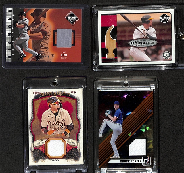 Lot of (75+) Baseball Cards inc. (5) Paul Skenes Rookies, Aaron Nola Autograph Patch (#/99), Julio Rodriguez Sterling Tek (#/15), +