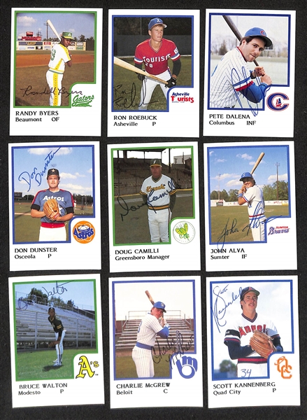 Lot of (270) Signed 1986 Pro Set Minor League Pre Rookie Cards w. Edgar Martinez, Brady Anderson, Ken Caminiti, Tom Greene, David Magadan + more. (JSA Auction Letter)