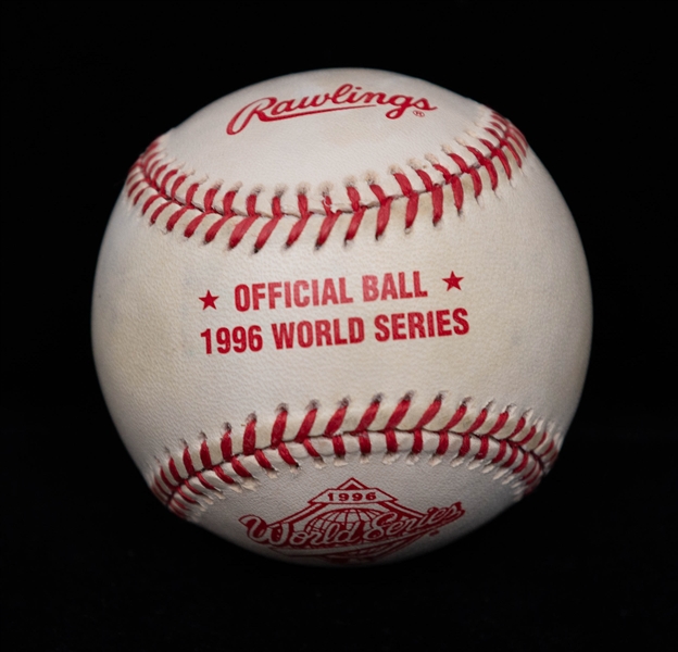 Derek Jeter Signed 1996 Baseball + (JSA Auction Letter)