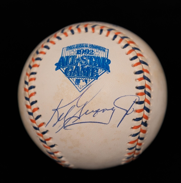 Ken Griffey Jr. Signed Baseball +(JSA Auction Letter)