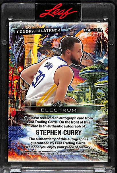 2024 Leaf Electrum Stephen Curry Autograph (#/1)