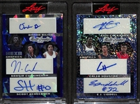 Lot of (2) 2023 Leaf Multi Graphics Rookie Autographs- Scoot Henderson/Biliew/Cunningham/Buzelis/Mgbako/Harper (#/35), Cockburn/Houstan/Liddell/Christie/Gayle Jr/Clark (#/10)