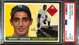 1955 Topps Sandy Koufax Rookie Card #123 Graded PSA 4.5