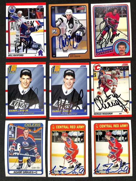 Lot of (300+) Signed Hockey Cards w. Tony Esposito, Pavel Bure, More (JSA Auction Letter)