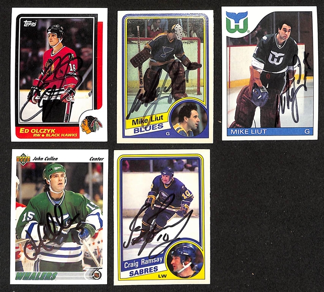 Lot of (300+) Signed Hockey Cards w. Tony Esposito, Pavel Bure, More (JSA Auction Letter)