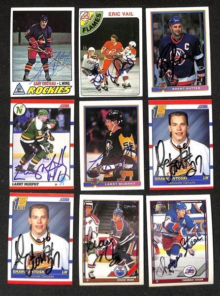 Lot of (300+) Signed Hockey Cards w. Tony Esposito, Pavel Bure, and more (JSA Auction Letter)
