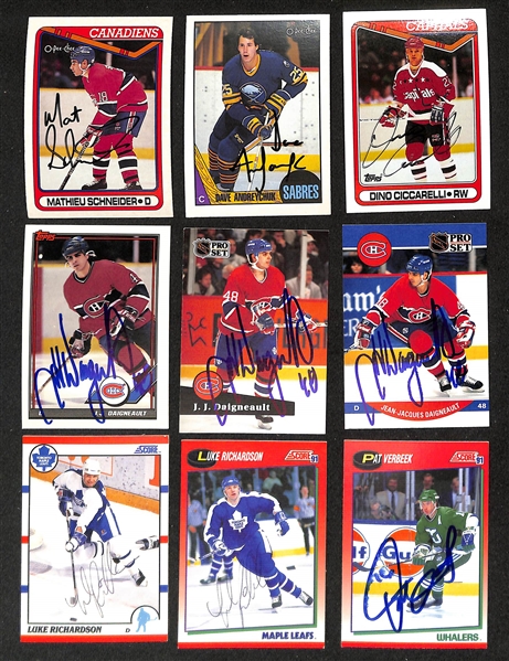 Lot of (300+) Signed Hockey Cards w. Tony Esposito, Pavel Bure, and more (JSA Auction Letter)