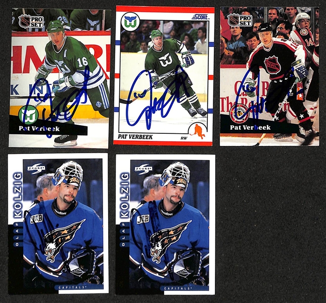 Lot of (300+) Signed Hockey Cards w. Tony Esposito, Pavel Bure, and more (JSA Auction Letter)
